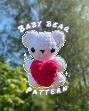 Baby bear with heart