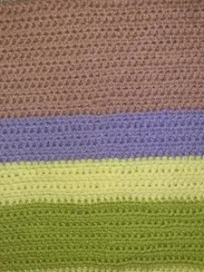Thick 4 colour baby blanket