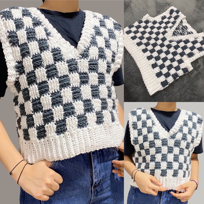 check me out vest: Crochet pattern | Ribblr