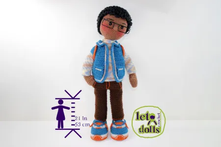 Jamal Large Crochet Doll