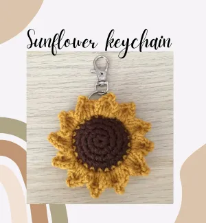 Sunflower keychain