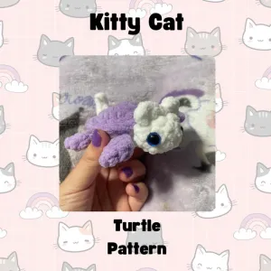 Mini kitty cat turtle