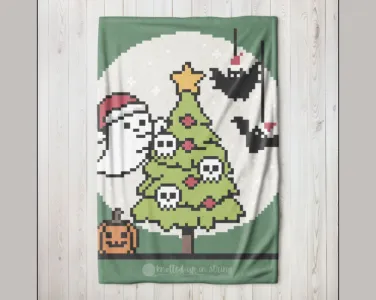 Hallow\'mas Ghost C2C Blanket