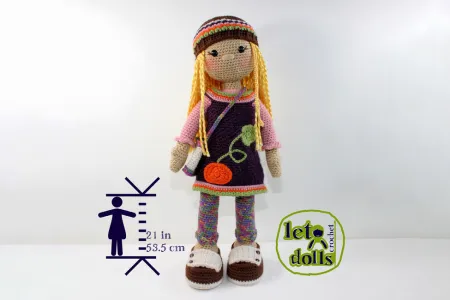 Gabi Large Crochet Doll