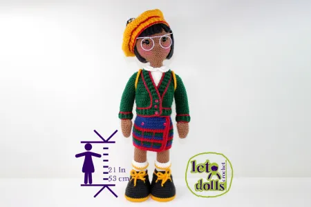 Olivia Large Crochet Doll