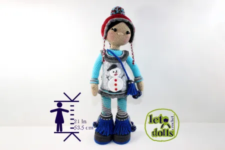 Hanna Large Crochet Doll