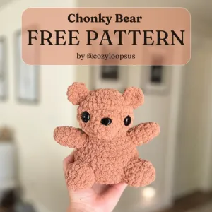 Chonky Bear Free Crochet Pattern