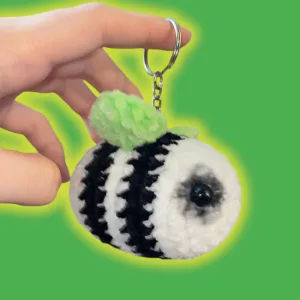 Beetlejuice inspired bee keychain