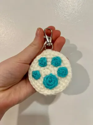 Paw Print Keychain