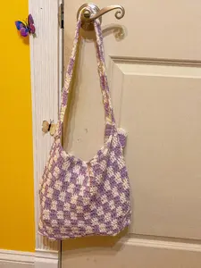 Large & Medium Checkered Tote