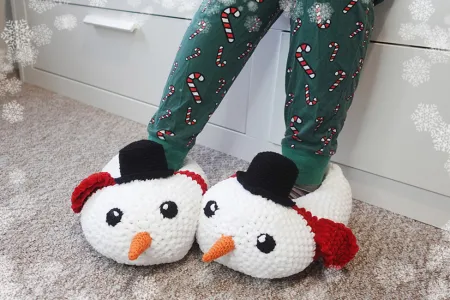 Chunky Snowman Slippers