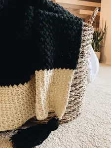 An Easy Chunky Crochet Blanket Pattern - The Cora Blanket