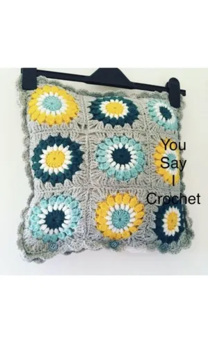 Sunburst Crochet Cushion Cover