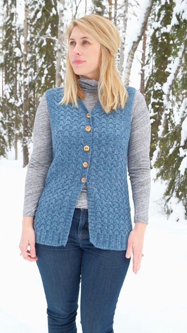 Fiskar Vest and Cardigan 2434: Knitting pattern | Ribblr