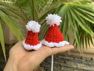 mini and small santa hat