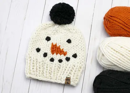 Snowman Hat Christmas Winter Baby Children Women