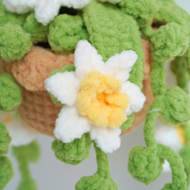 Narcissus Basket Crochet Pattern