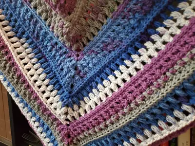 Berries and Cream Shawl