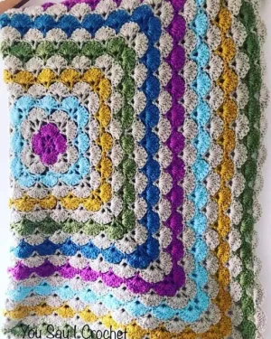 SHELL CROCHET BLANKET