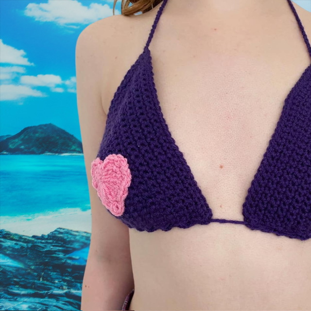 Purple Seashell Bra -  UK