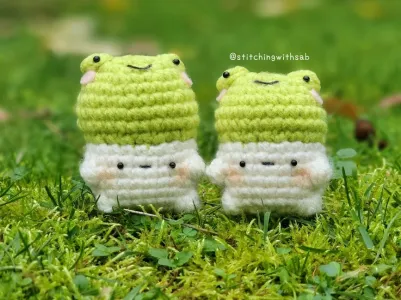 Mini NO-SEW Mushroom Frog Crochet Pattern