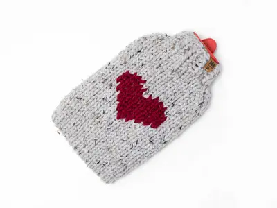 Heart Hot Water Bottle Cover