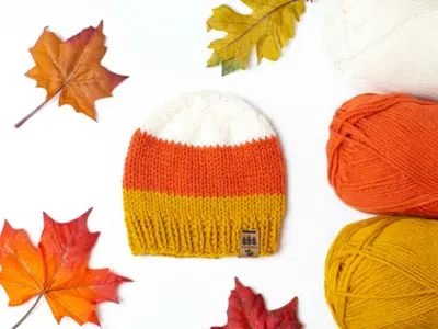 Candy Corn Medium Weight Hat