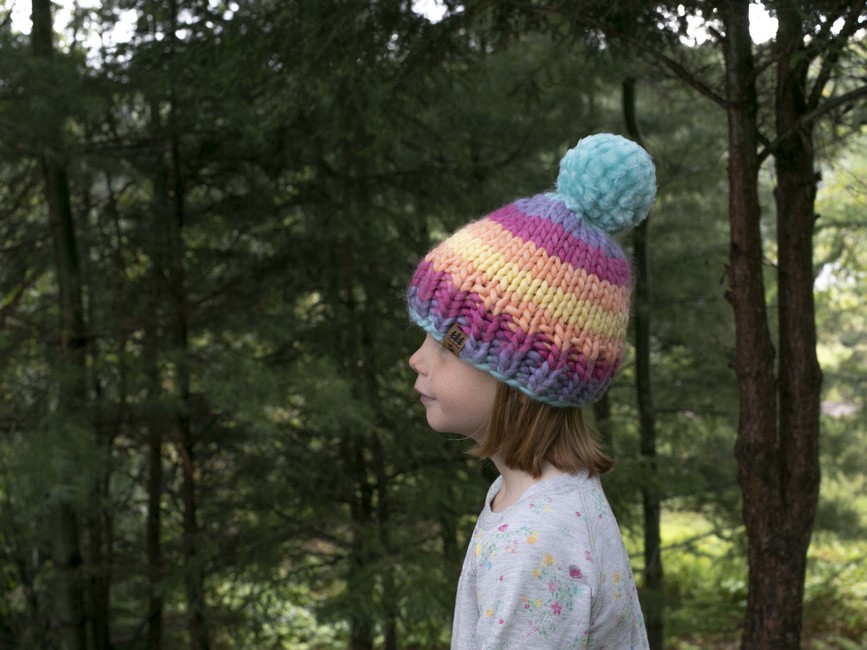 Child's Self-Striping Hat