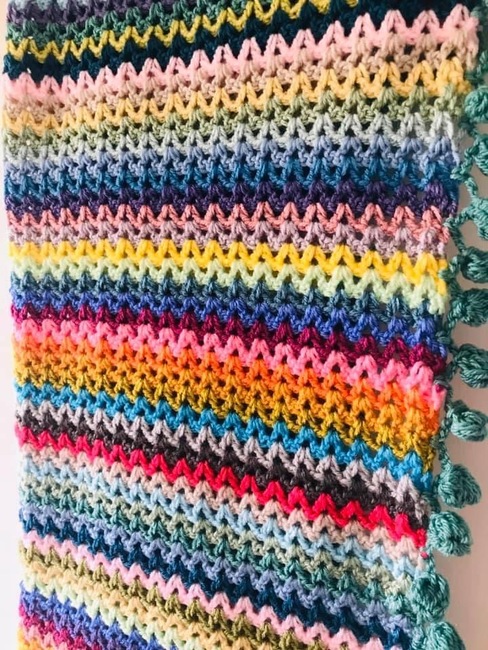 V STITCH CROCHET BLANKET: Crochet pattern | Ribblr