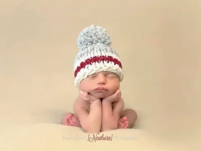 Sock Monkey Stripe Hat