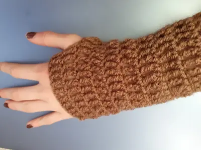 Boho fingerless gloves