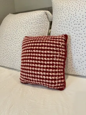 houndstooth crochet pillow pattern