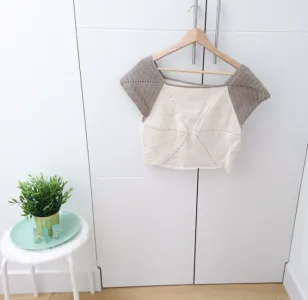 Over-sized Hexagonal Crop Top