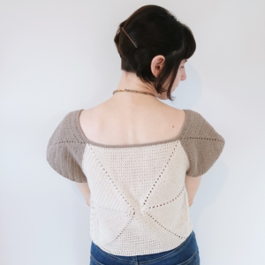 Over-sized Hexagonal Crop Top