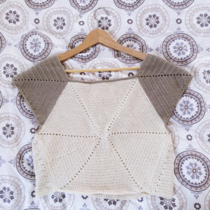 Over-sized Hexagonal Crop Top