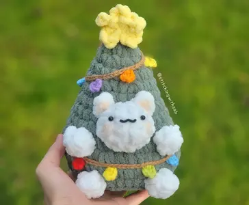 Chonky Cat Christmas Tree Crochet Pattern