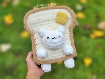 Cat Toast Crochet Pattern