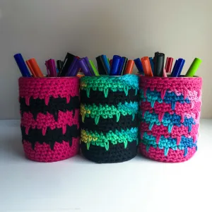 Pencil Cup Cosy Crochet Pattern