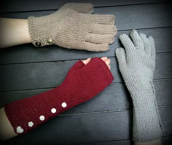 Long Buttoned Gloves