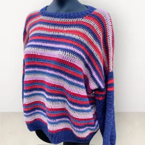 Stripy Crochet Jumper