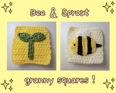 Bee & Sprout Granny Squares Crochet Pattern