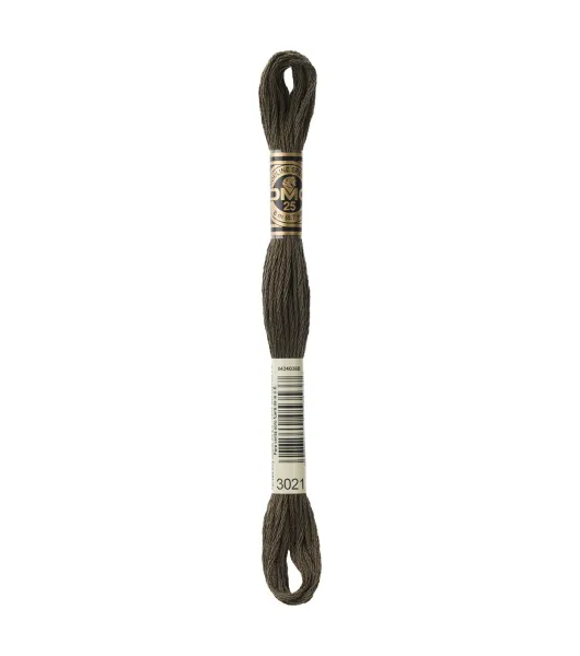 DMC 6 Strand Cotton Embroidery Floss / 3371 Black Brown