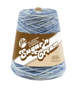 Sugar and Cream Cotton Yarn in Psychedelic Color, Variegated Color Cotton  Yarn, Multicolor Cotton Yarn 