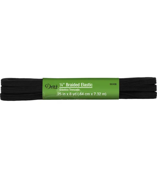 Dritz 1/4 Braided Elastic, 8 yd. 