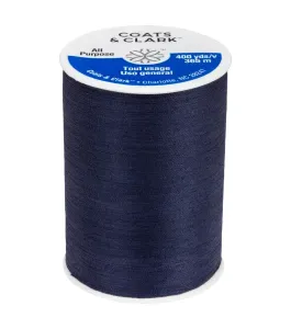 Coats Cotton Covered Quilting & Piecing Thread 250yd Navy.
