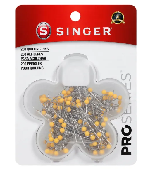 SINGER ProSeries Ball Head Quilting Pins in Flower Case Size 28 200ct by  Singer