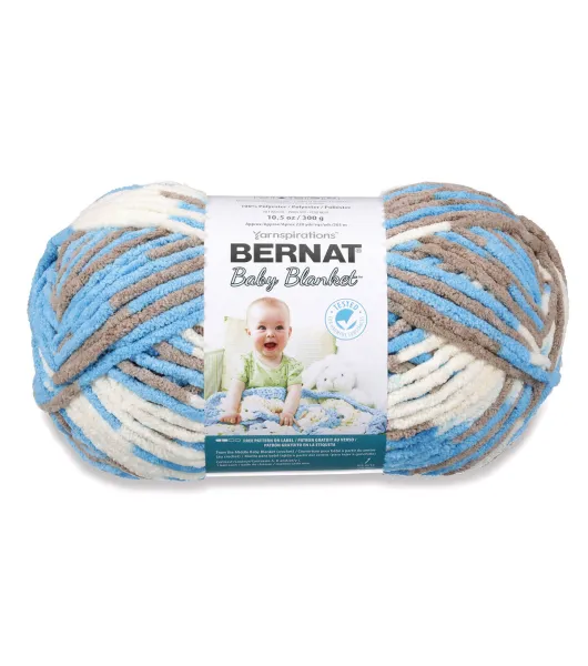 Bernat Baby Blanket Big Ball Yarn - Lovely Blue