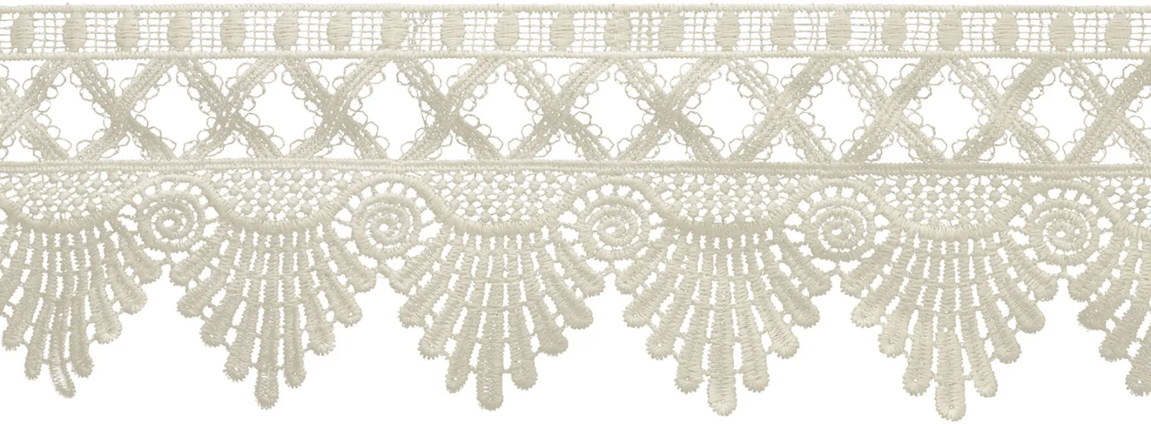  Altotux 3/8 inches White and Ivory Circle Dot Venice Lace Trim  By 4 Yards (Ivory) : Arts, Crafts & Sewing