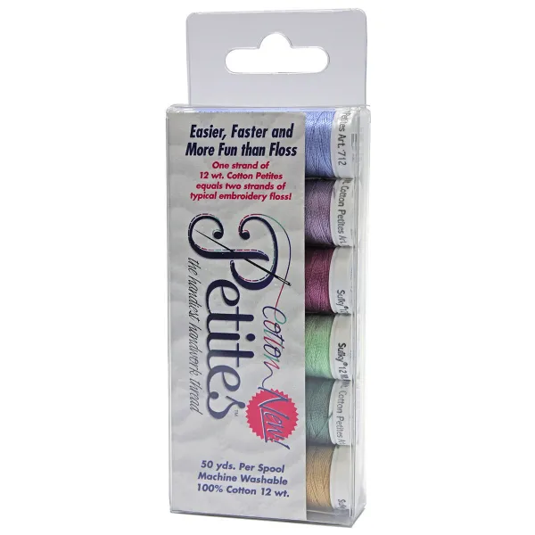 Sulky Sampler 12wt Cotton Petites 6-pkg-greens Assortment