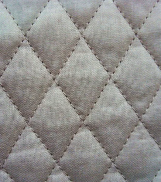 Teal Diamond Double Faced Quilted Fabric